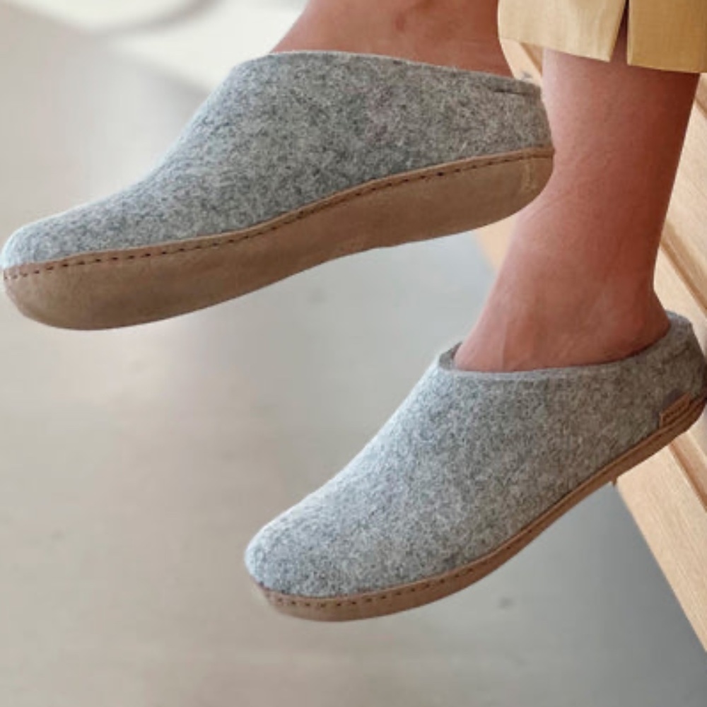 Glerups wool slip on slippers
